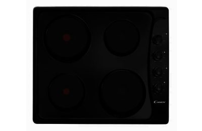 Candy PLE64N Solid Plate Electric Hob - Black
